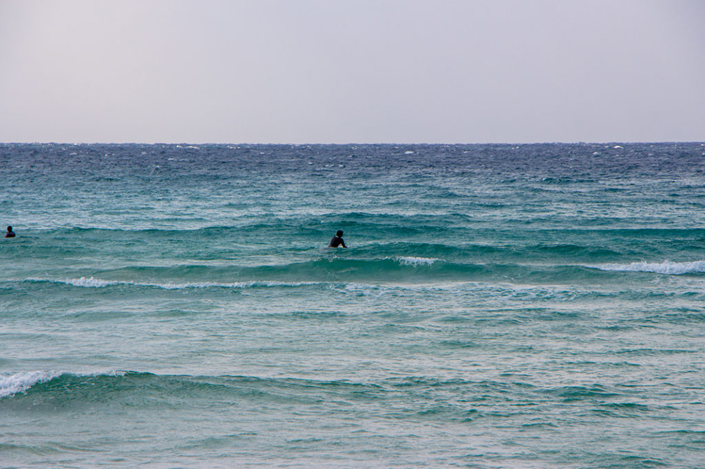 Surfers at Takahama Beach 