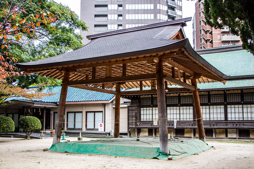 Sumo ring used for tournaments and events 