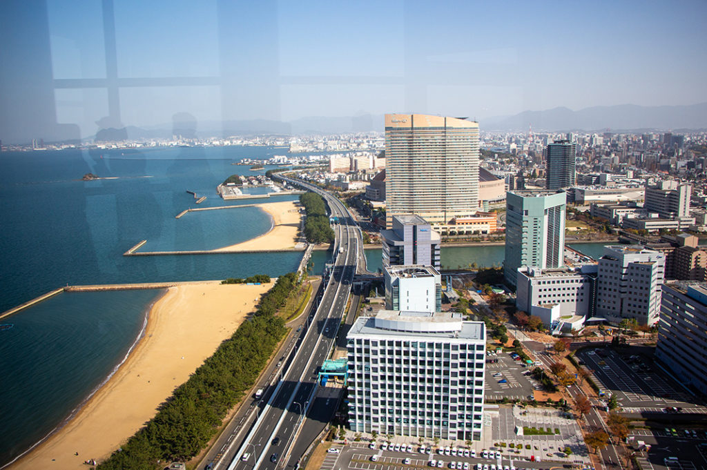 Fukuoka Tower is Japan's tallest seaside tower and one of the best observation decks in Fukuoka.