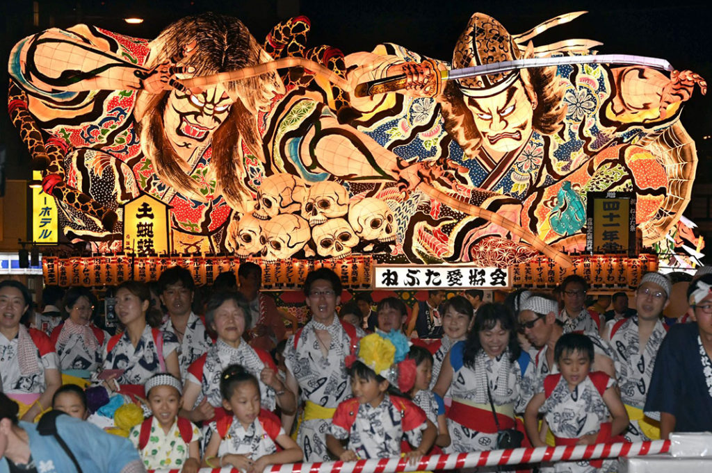 Goreous nebuta matsuri lanterns