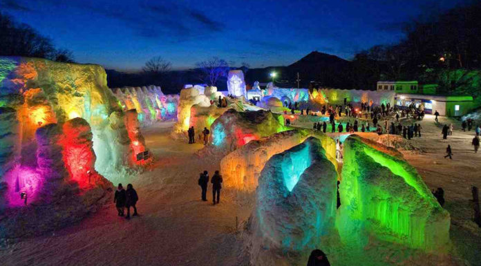 Hokkaido Events: Lake Shikotsu Winter Ice Festival Hokkaido Ice Festival