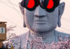 The Most Stylish Buddha in Japan gets a Fashionable Upgrade during Sakura Season