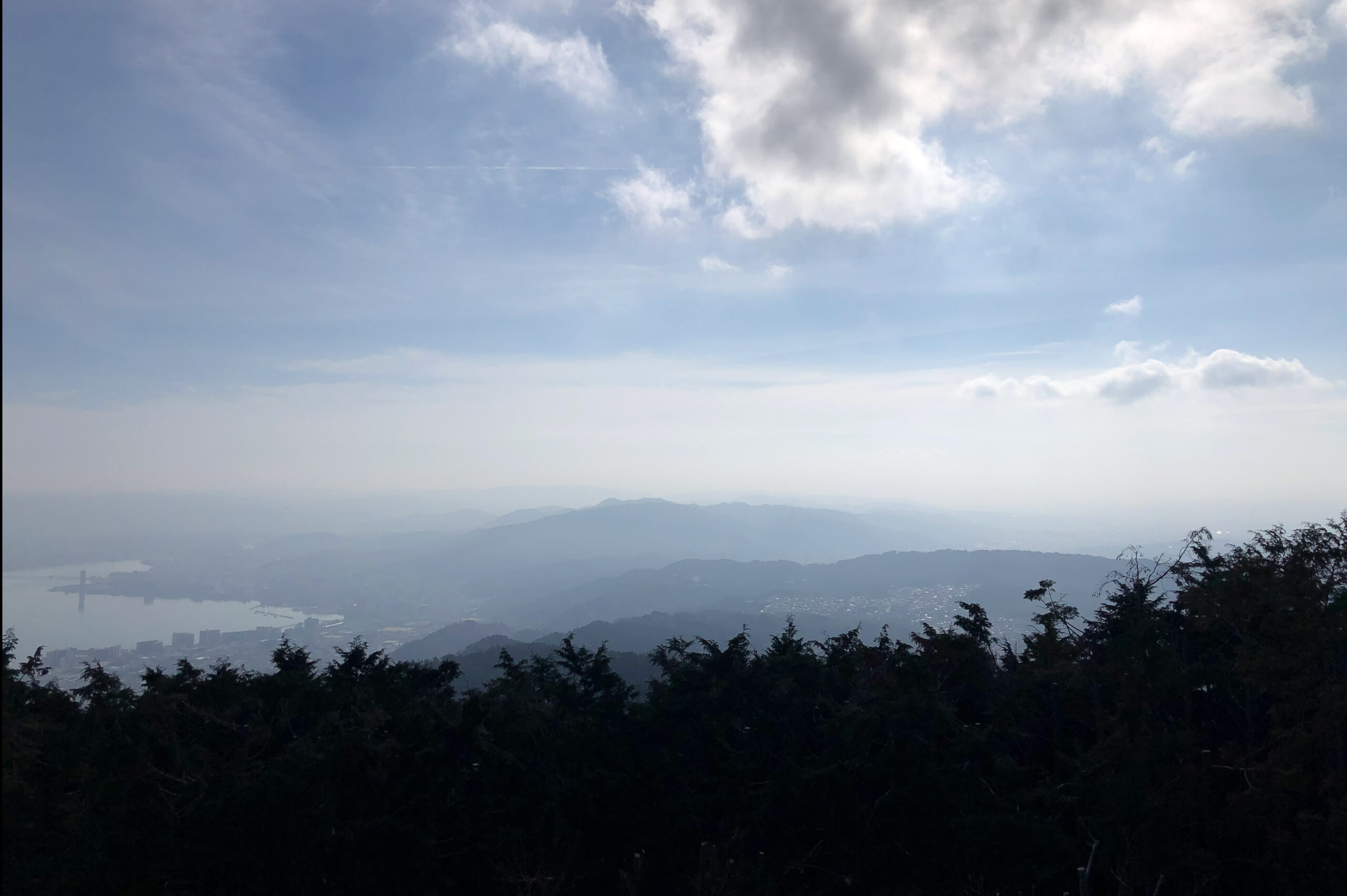 The views from Mt Hiei on a clear day are spectacular.