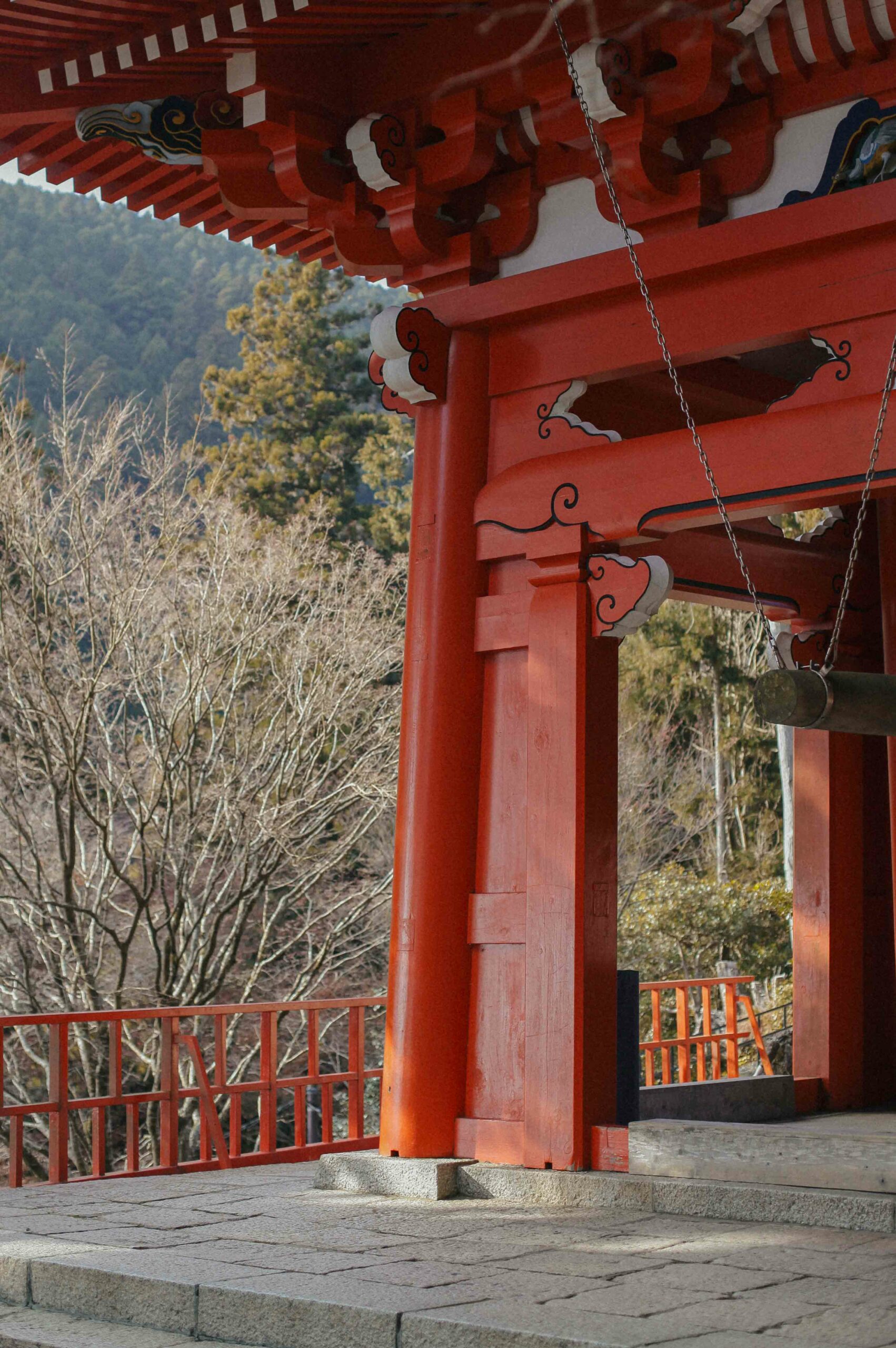 Enryaku-ji's enormous cast bronze bell rings out through the entire mountain.