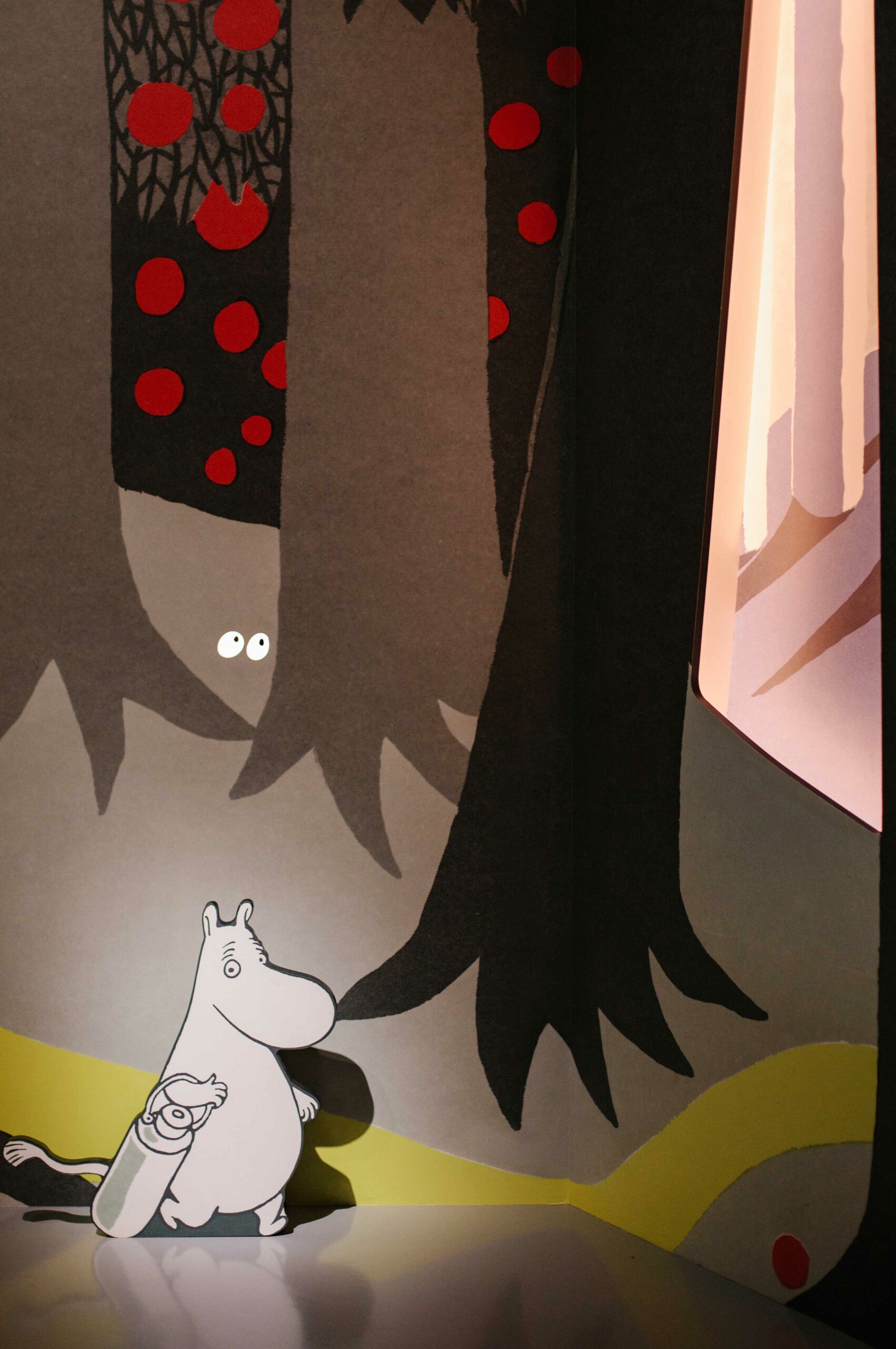 Tove Jansson's original illustrations come to life inside the Moomin museum.