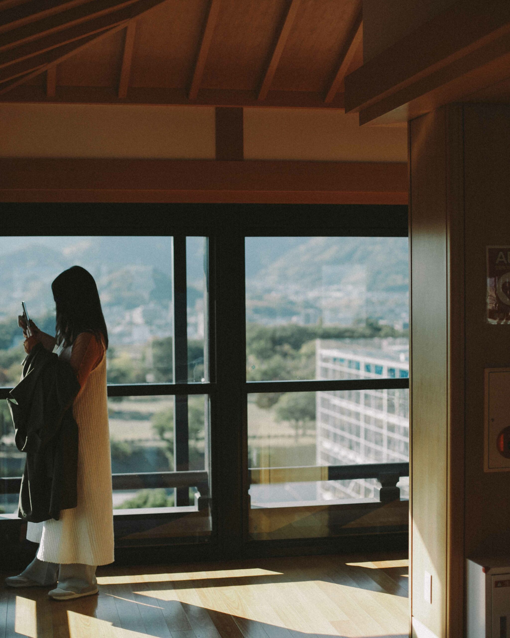 The viewing deck offers a panoramic view of the city.