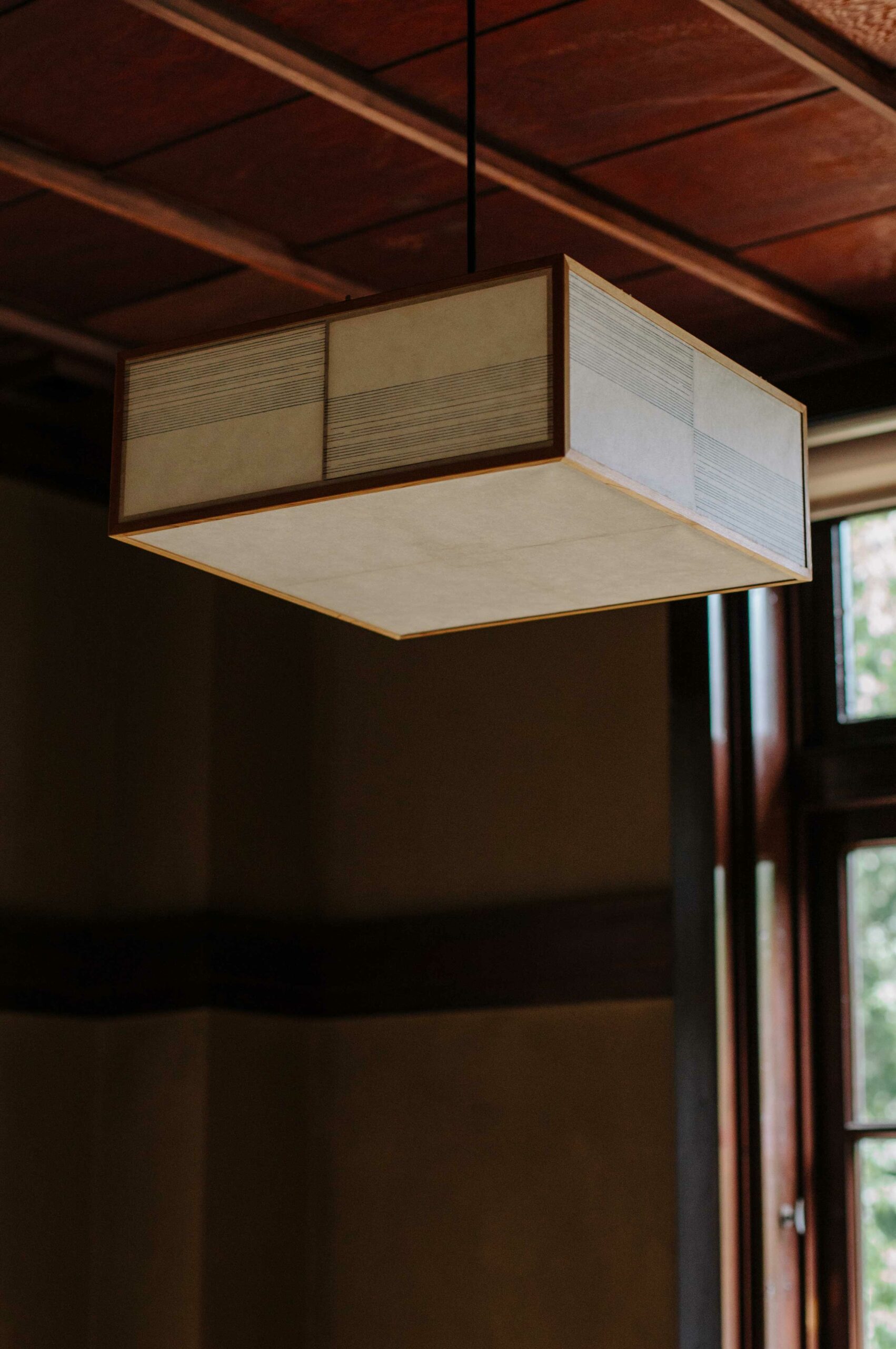 The servants' quarters in the European house are rendered in the Japanese style.