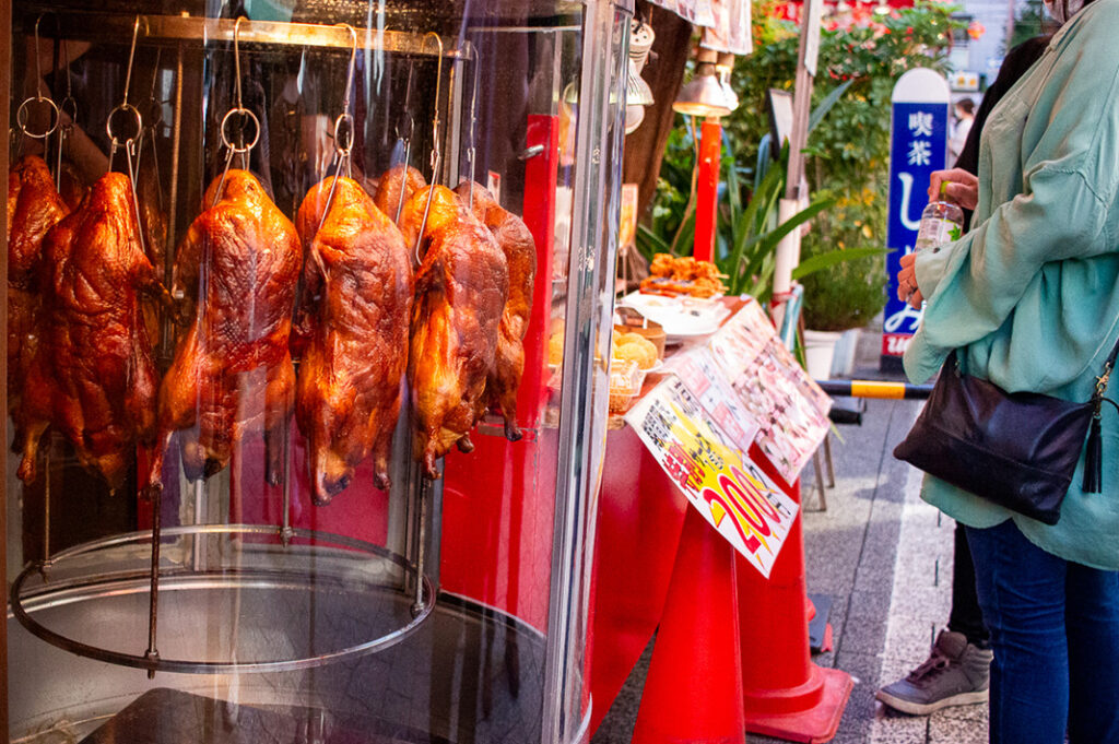 Peking duck in Kobe Chinatown Nankinmachi